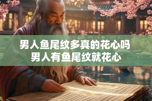 男人鱼尾纹多真的花心吗 男人有鱼尾纹就花心