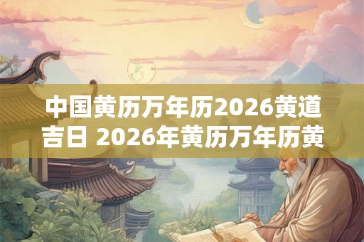 中国黄历万年历2026黄道吉日 2026年黄历万年历黄道吉日有哪些