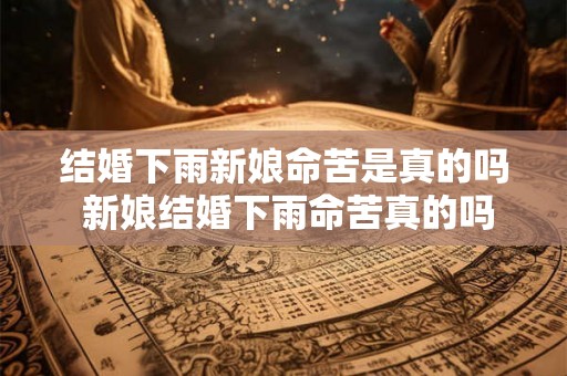 结婚下雨新娘命苦是真的吗 新娘结婚下雨命苦真的吗