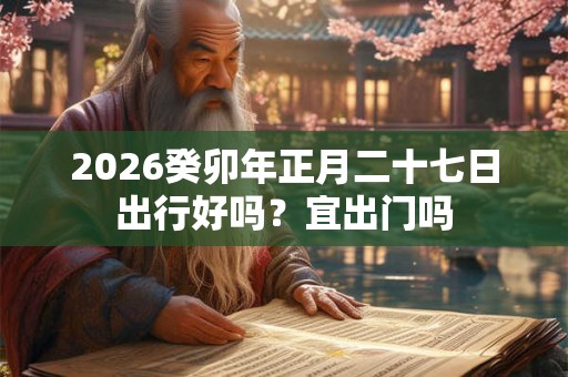 2026癸卯年正月二十七日出行好吗？宜出门吗