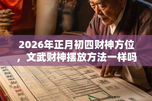 2026年正月初四财神方位，文武财神摆放方法一样吗？