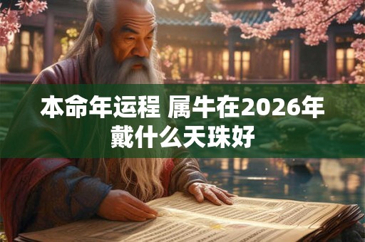 本命年运程 属牛在2026年戴什么天珠好