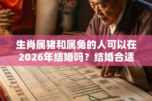 生肖属猪和属兔的人可以在2026年结婚吗？结婚合适吗？