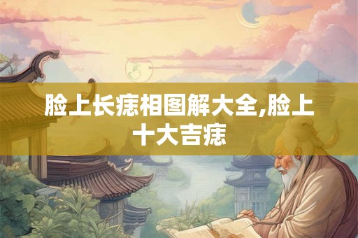 脸上长痣相图解大全,脸上十大吉痣