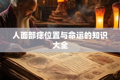 人面部痣位置与命运的知识大全