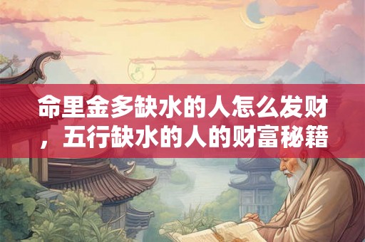 命里金多缺水的人怎么发财，五行缺水的人的财富秘籍