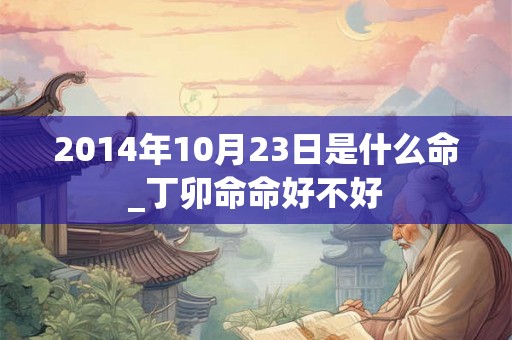 2014年10月23日是什么命_丁卯命命好不好 2014年10月23日是什么命_丁卯命命好不好