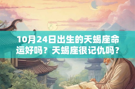 10月24日出生的天蝎座命运好吗？天蝎座很记仇吗？