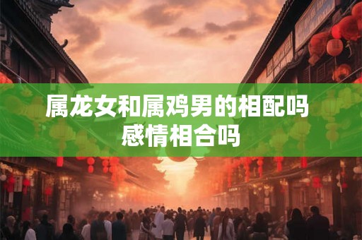 属龙女和属鸡男的相配吗 感情相合吗