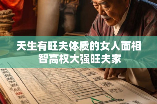 天生有旺夫体质的女人面相 智高权大强旺夫家