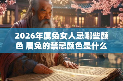 2026年属兔女人忌哪些颜色 属兔的禁忌颜色是什么
