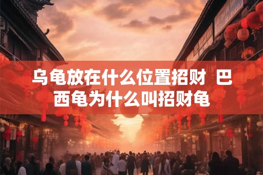 乌龟放在什么位置招财  巴西龟为什么叫招财龟