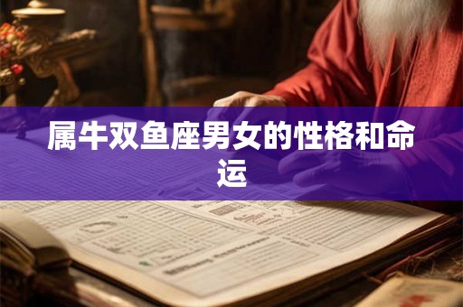 属牛双鱼座男女的性格和命运 属牛双鱼座男女的性格和命运
