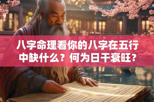 八字命理看你的八字在五行中缺什么?何为日干衰旺? 八字命理看你的八字在五行中缺什么?何为日干衰旺?