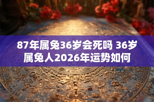 87年属兔36岁会死吗 36岁属兔人2026年运势如何