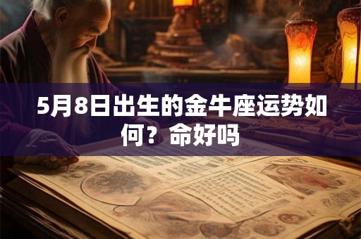 5月8日出生的金牛座运势如何？命好吗