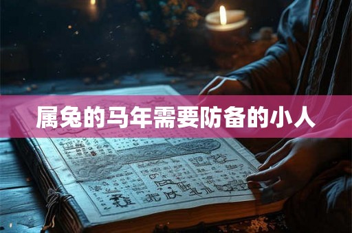 属兔的马年需要防备的小人