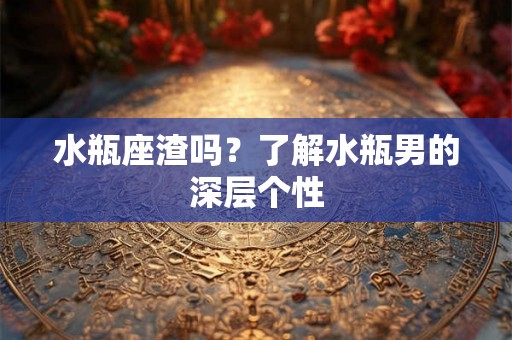 水瓶座渣吗?了解水瓶男的深层个性 水瓶座渣吗?了解水瓶男的深层个性