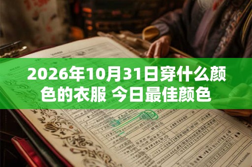 2026年10月31日穿什么颜色的衣服 今日最佳颜色