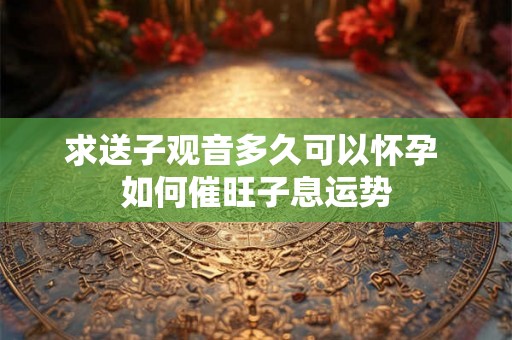 求送子观音多久可以怀孕 如何催旺子息运势
