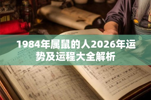 1984年属鼠的人2026年运势及运程大全解析