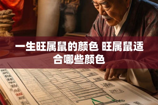 一生旺属鼠的颜色 旺属鼠适合哪些颜色