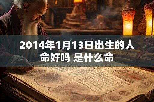 2014年1月13日出生的人命好吗 是什么命
