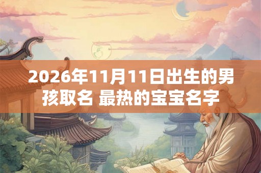 2026年11月11日出生的男孩取名 最热的宝宝名字