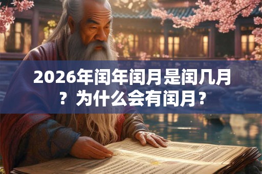 2026年闰年闰月是闰几月？为什么会有闰月？