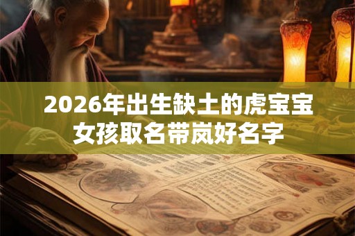 2026年出生缺土的虎宝宝女孩取名带岚好名字
