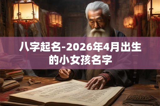 八字起名-2026年4月出生的小女孩名字 八字起名-2026年4月出生的小女孩名字