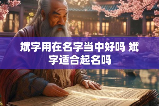 斌字用在名字当中好吗 斌字适合起名吗