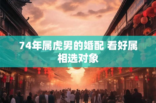 74年属虎男的婚配 看好属相选对象