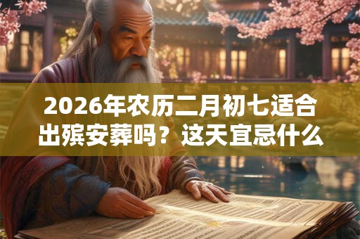 2026年农历二月初七适合出殡安葬吗?这天宜忌什么? 2026年农历二月初七适合出殡安葬吗?这天宜忌什么?