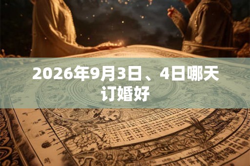2026年9月3日、4日哪天订婚好 2026年9月3日、4日哪天订婚好
