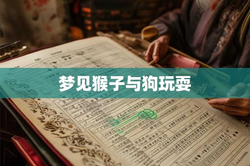 梦见猴子与狗玩耍