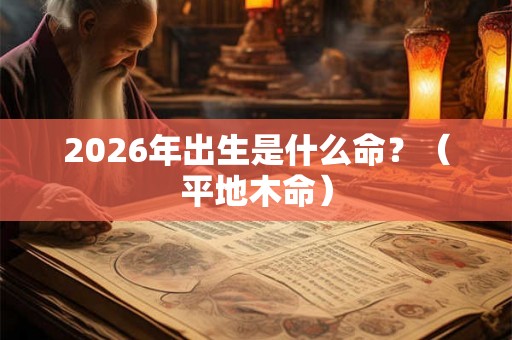 2026年出生是什么命？（平地木命）