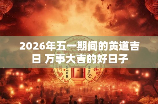 2026年五一期间的黄道吉日 万事大吉的好日子