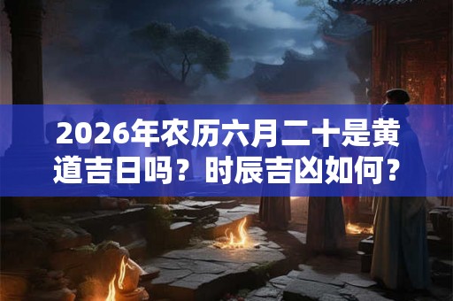 2026年农历六月二十是黄道吉日吗?时辰吉凶如何? 2026年农历六月二十是黄道吉日吗?时辰吉凶如何?