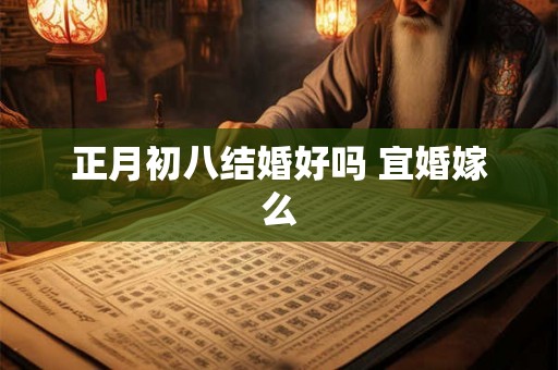 正月初八结婚好吗 宜婚嫁么