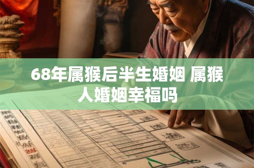 68年属猴后半生婚姻 属猴人婚姻幸福吗 68年属猴后半生婚姻 属猴人婚姻幸福吗