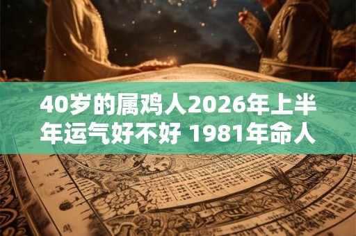 40岁的属鸡人2026年上半年运气好不好 1981年命人运势