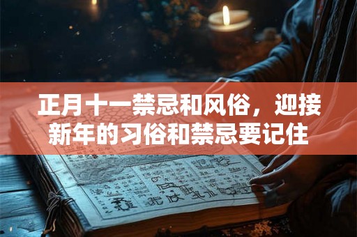 正月十一禁忌和风俗,迎接新年的习俗和禁忌要记住 正月十一禁忌和风俗,迎接新年的习俗和禁忌要记住