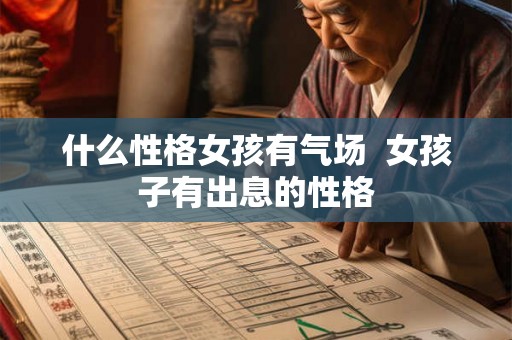 什么性格女孩有气场  女孩子有出息的性格
