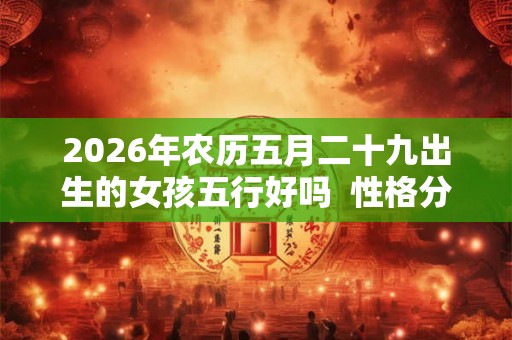 2026年农历五月二十九出生的女孩五行好吗  性格分析