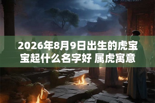 2026年8月9日出生的虎宝宝起什么名字好 属虎寓意好名字哪些