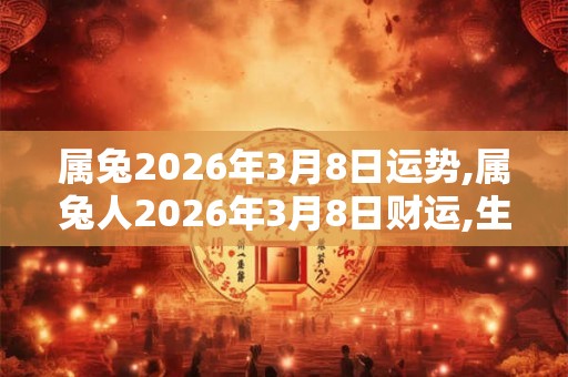 属兔2026年3月8日运势,属兔人2026年3月8日财运,生肖兔2026年3月8日运势