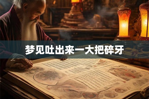 梦见吐出来一大把碎牙