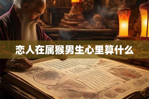 恋人在属猴男生心里算什么