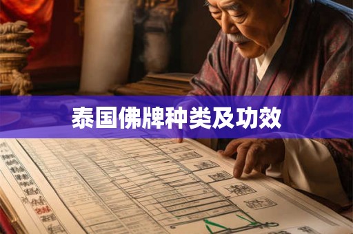 泰国佛牌种类及功效